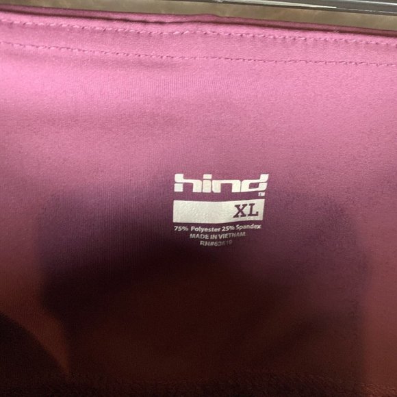 Hind Legging Women's XL Purple Pockets Stretch Mesh Detail Yoga Pull On 7006 - Picture 8 of 11